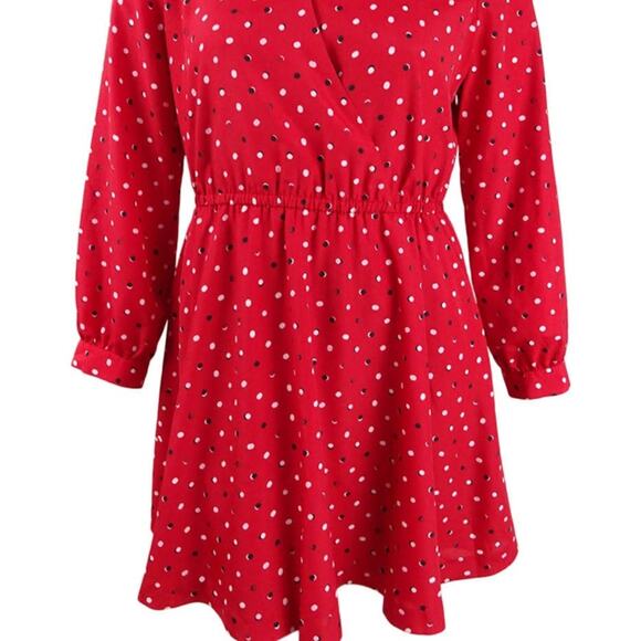 NWT Maison Jules Sz M Red Rainbow Fit and Flare - Picture 7 of 13